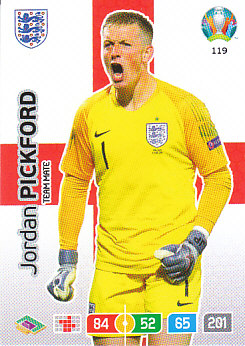 Jordan Pickford England Panini UEFA EURO 2020#119